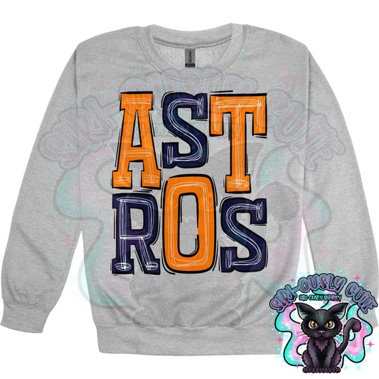 Sporty Astros - Orangy Navy Mascot