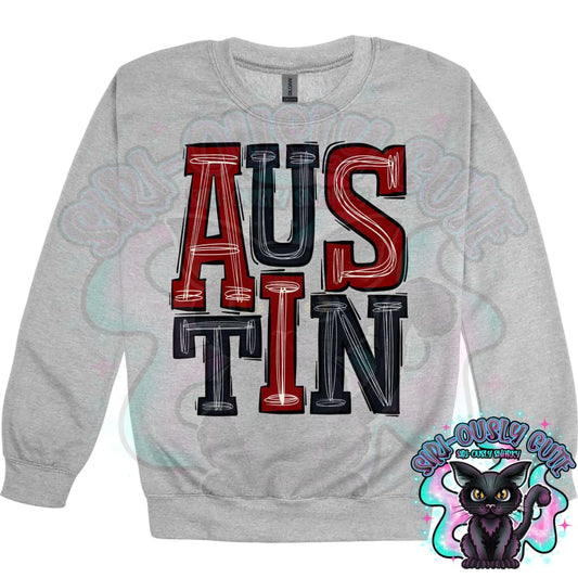Sporty Austin - Maroon Black Mascot