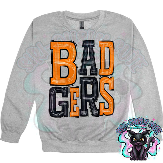 Sporty Badgers - Orange Black Mascot