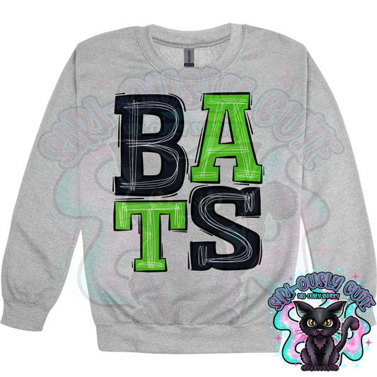 Sporty Bats - Black Green Mascot