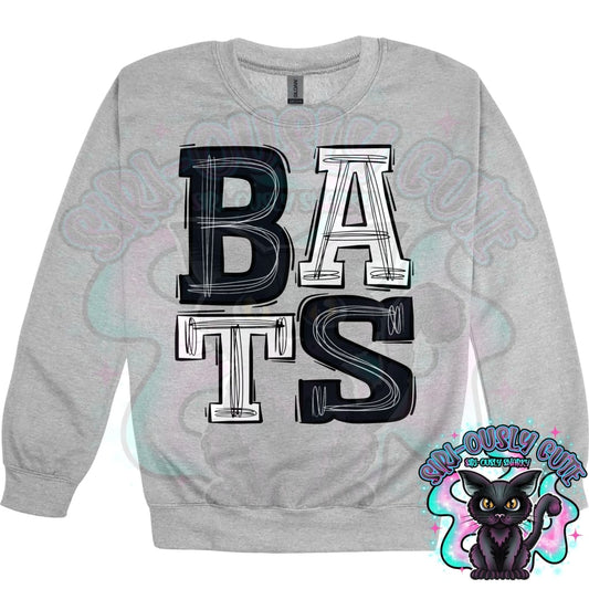 Sporty Bats - Black White Mascot