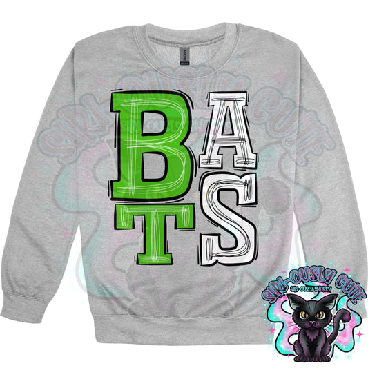 Sporty Bats - Green White Mascot