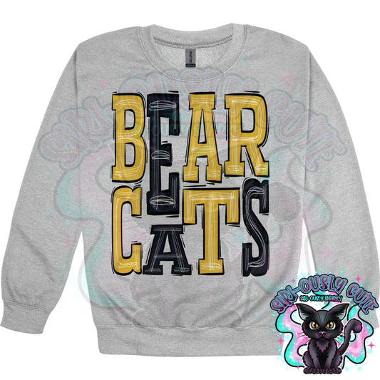 Sporty Bearcats - Black Gold Mascot