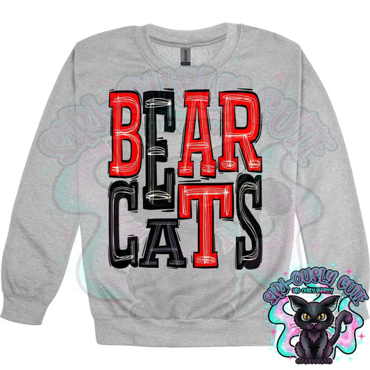 Sporty Bearcats - Black Red Mascot