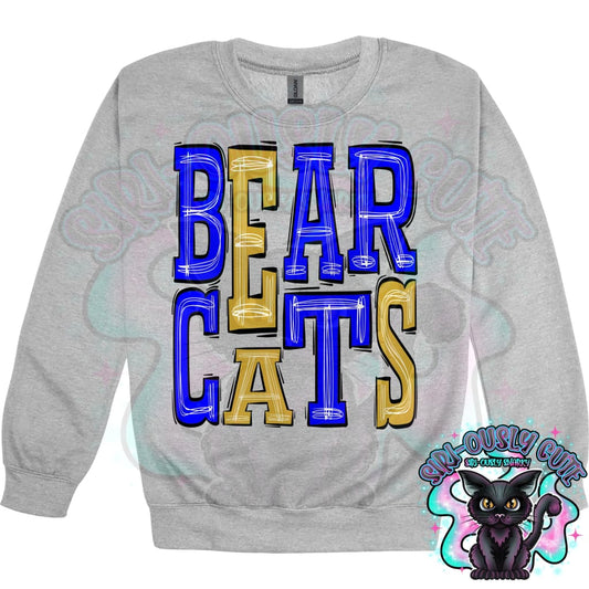 Sporty Bearcats - Blue Gold Mascot