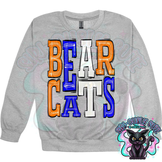 Sporty Bearcats - Blue Orange White Mascot