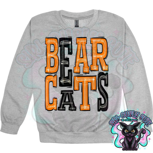 Sporty Bearcats - Orange Black Mascot