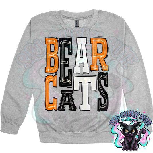 Sporty Bearcats - Orange Black White Mascot