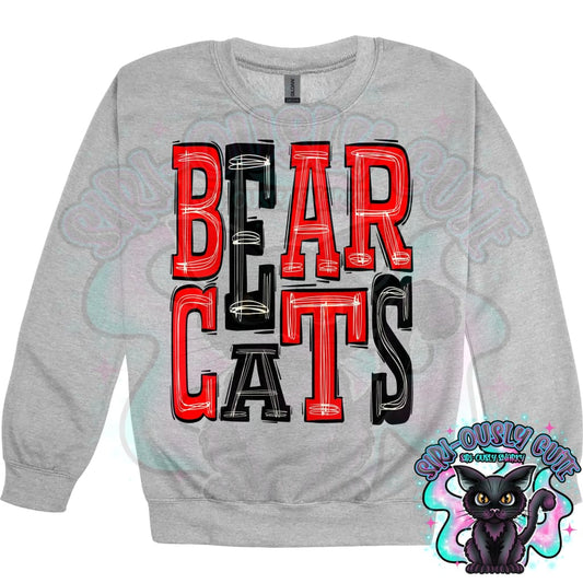 Sporty Bearcats - Red Black Mascot