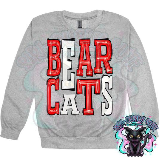 Sporty Bearcats - Red White Mascot