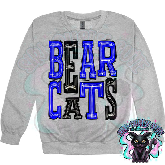 Sporty Bearcats - Royal Black Mascot