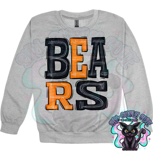 Sporty Bears - Black Orange Mascot