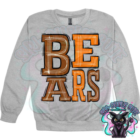 Sporty Bears - Brown Orange Mascot