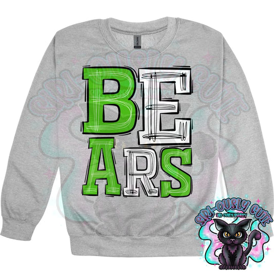 Sporty Bears - Green White Mascot
