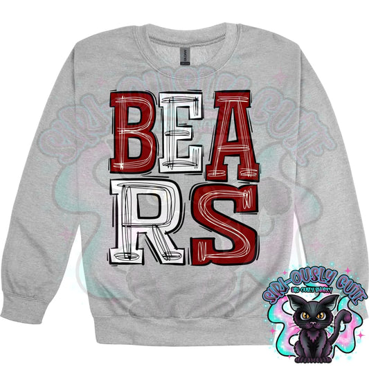 Sporty Bears - Maroon White Mascot