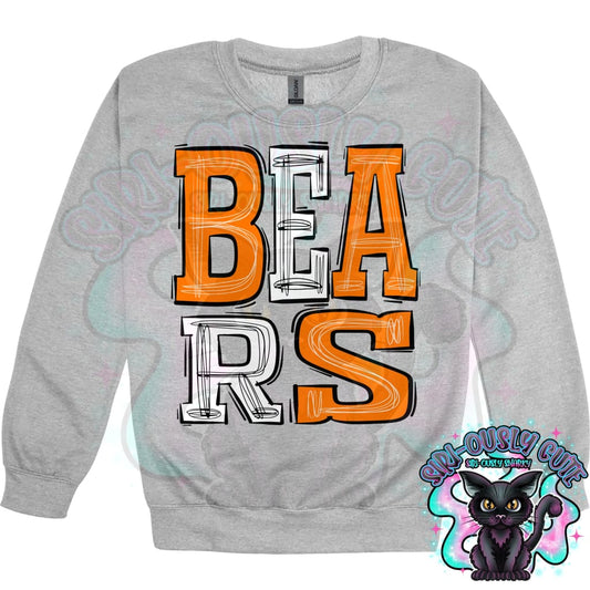Sporty Bears - Orange White Mascot