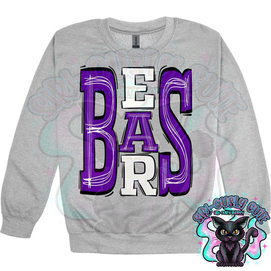 Sporty Bears - Purple White Mascot