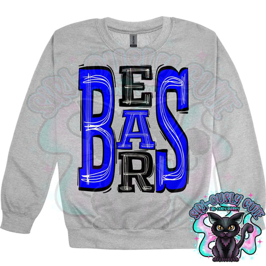Sporty Bears - Royal Blue Black Mascot