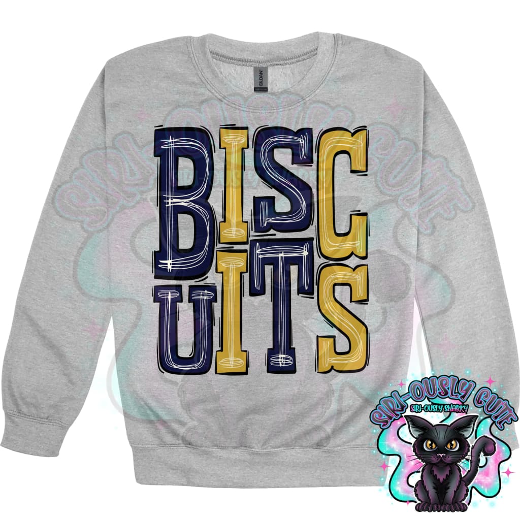 Sporty Biscuits - Navy Blue Gold Mascot