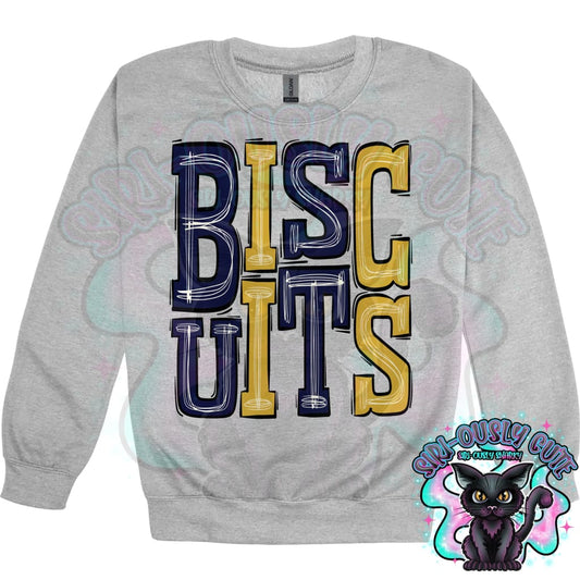 Sporty Biscuits - Navy Blue Gold Mascot
