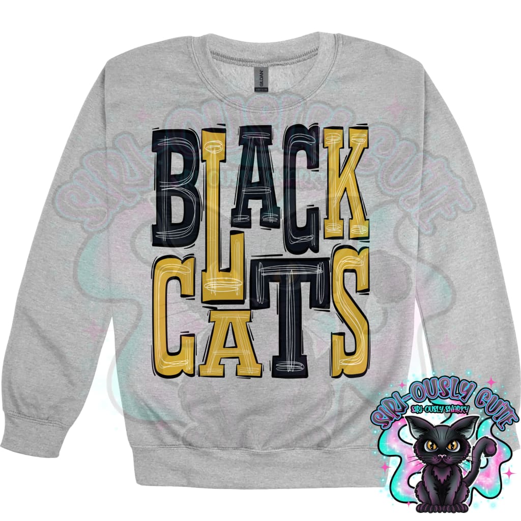 Sporty Blackcats - Black Gold Mascot