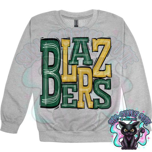 Sporty Blazers - Green Gold Mascot