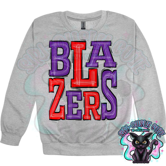 Sporty Blazers - Purple Red Mascot