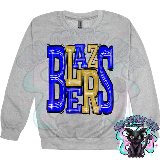 Sporty Blazers - Royal Blue Yellow Gold Mascot