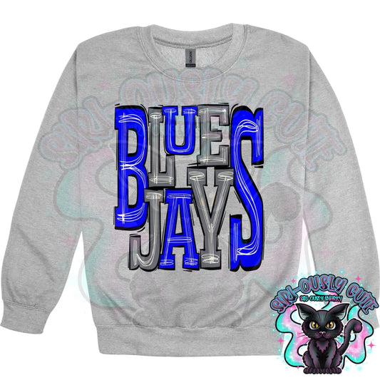 Sporty Blue Jays - Blue Grey Mascot