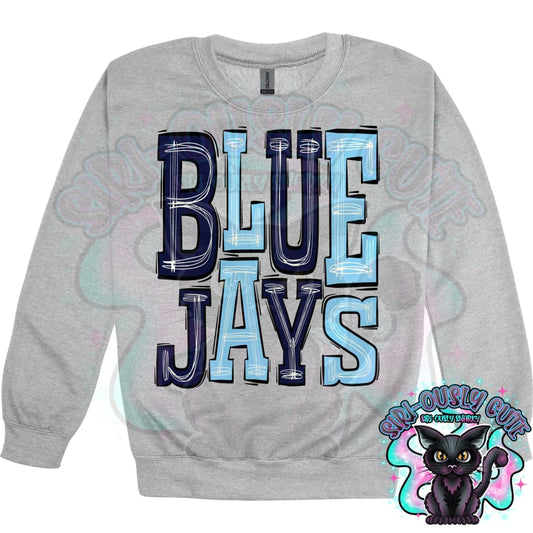 Sporty Blue Jays - Navy Baby Blue Mascot