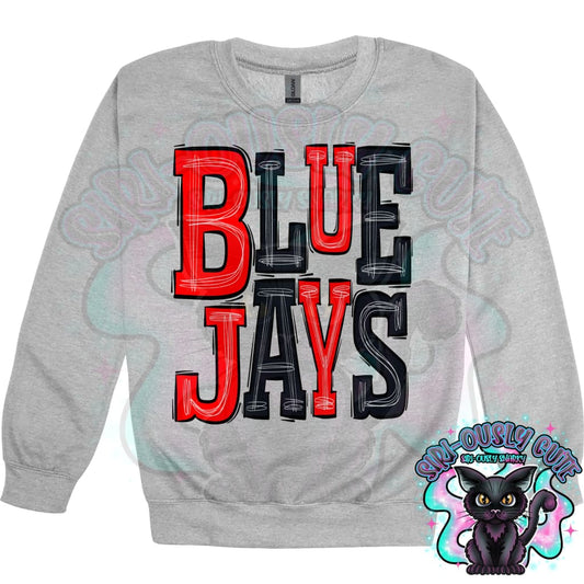 Sporty Bluejays - Red Black Mascot