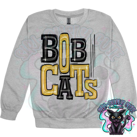 Sporty Bobcats 2 - Black Gold Mascot