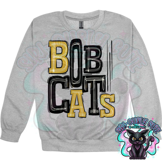 Sporty Bobcats - Black Gold Mascot