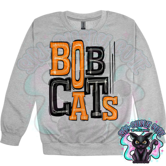 Sporty Bobcats - Black Orange Mascot