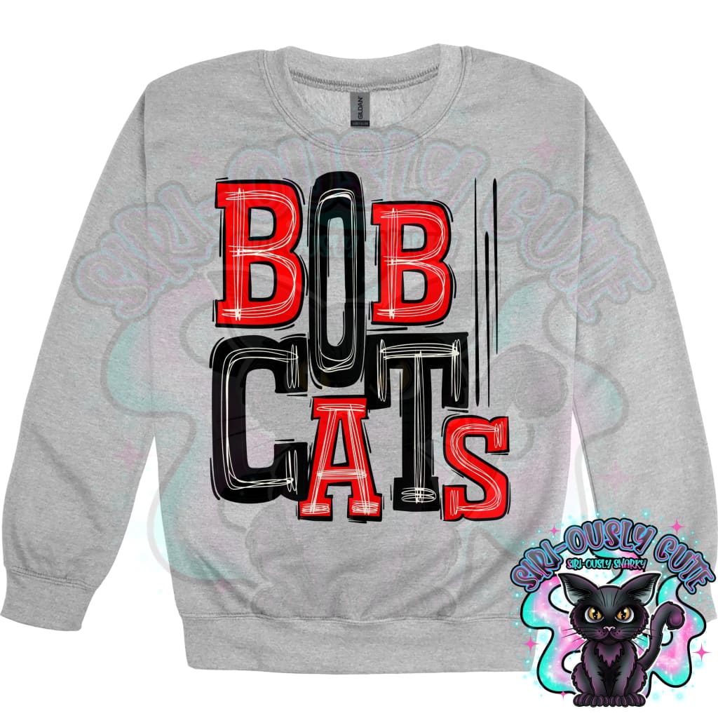 Sporty Bobcats - Red Black Mascot