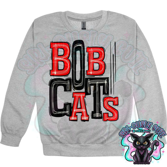 Sporty Bobcats - Red Black Mascot