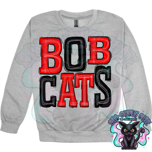 Sporty Bobcats - Red Black Mascot