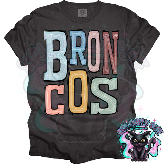 Sporty Boho Broncos Mascot