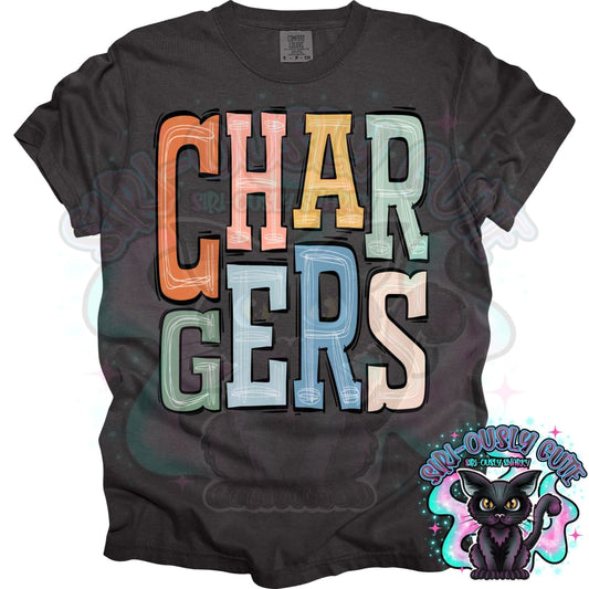 Sporty Boho Chargers Mascot