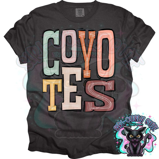 Sporty Boho Coyotes Mascot