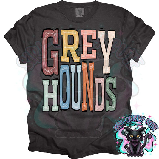 Sporty Boho Greyhounds Mascot