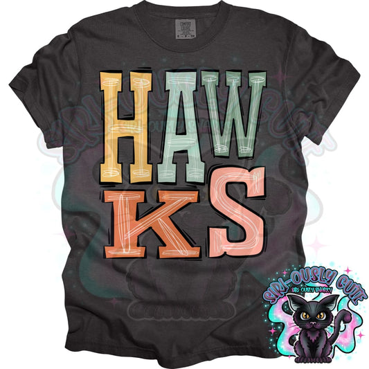Sporty Boho Hawks Mascot