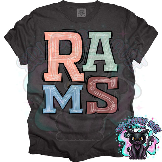 Sporty Boho Rams Mascot
