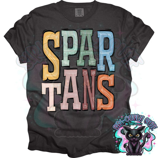 Sporty Boho Spartans Mascot