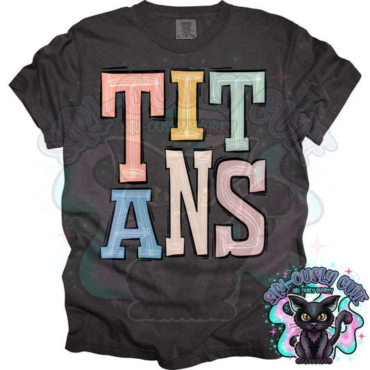 Sporty Boho Titans Mascot