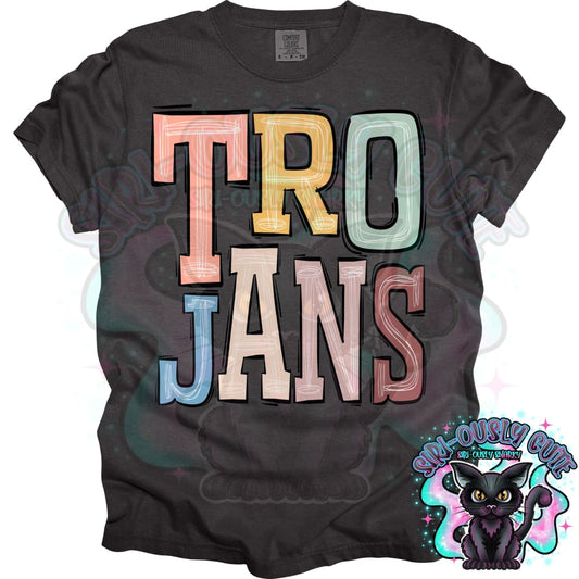 Sporty Boho Trojans Mascot