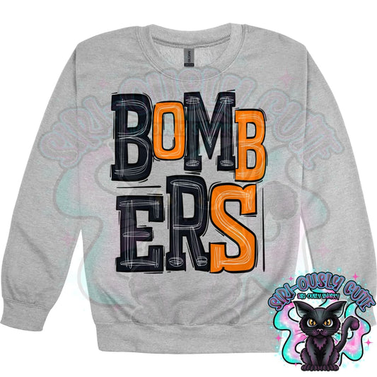 Sporty Bombers - Black Orange Mascot