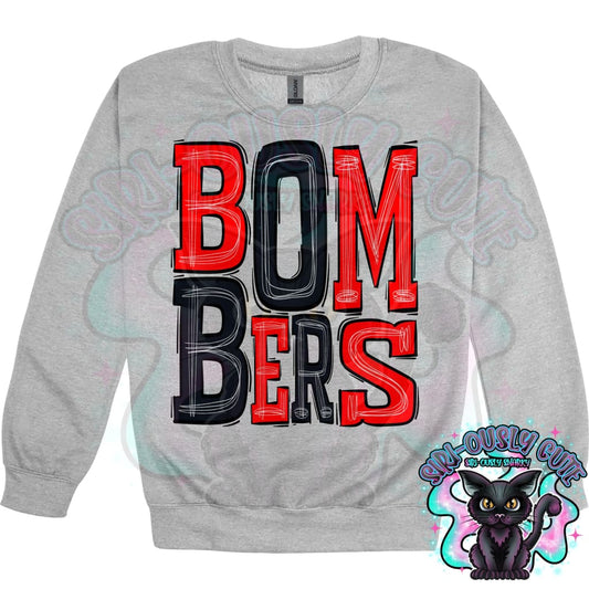 Sporty Bombers - Red Black Mascot