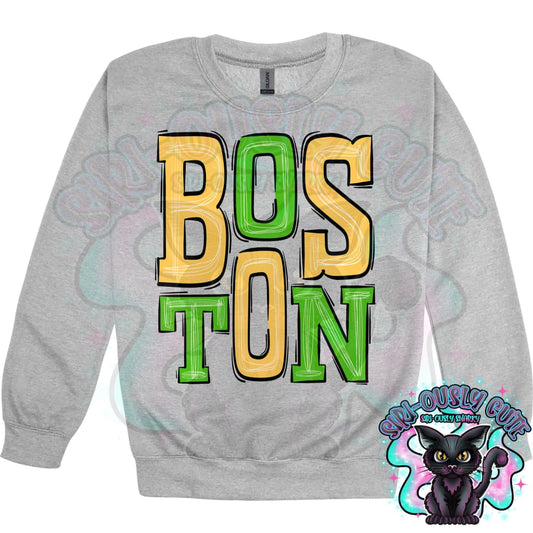 Sporty Boston - Yellow Green Mascot