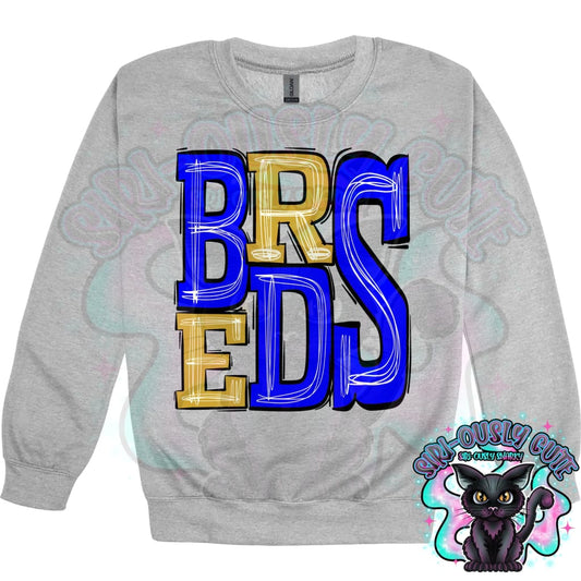 Sporty Breds - Royal Blue Yellow Mascot